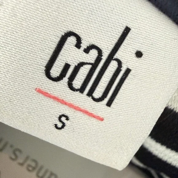 Like New Cabi Maritime Trench Blazer Coat Striped Jacket Small - Picture 4 of 5